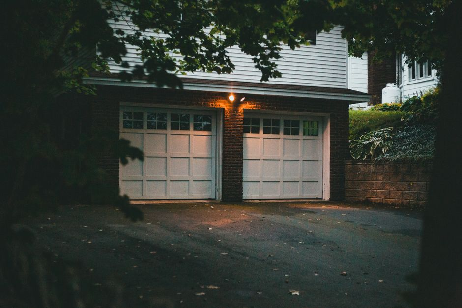 A suburban home with a garage area that could be converted into living space.