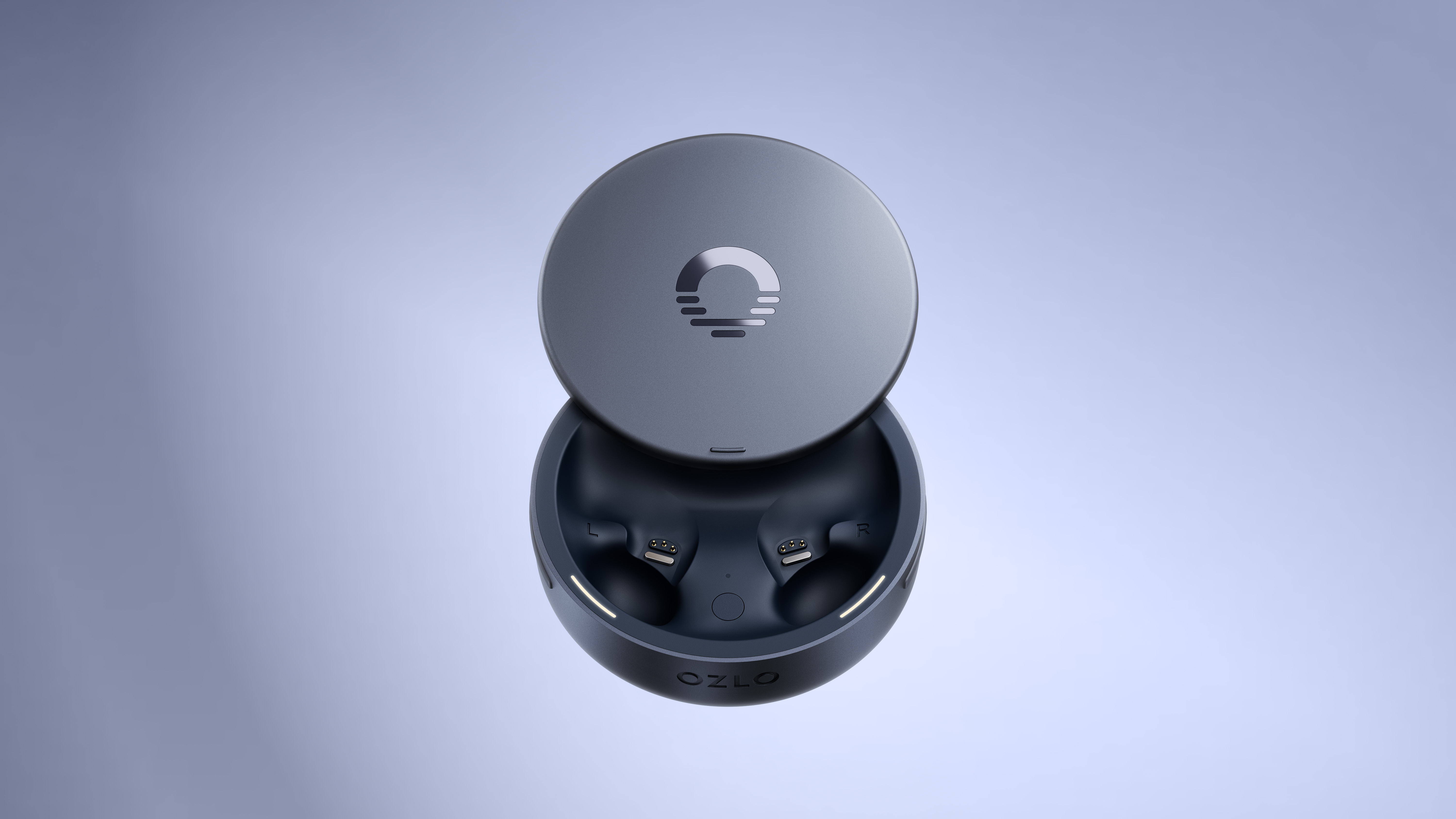 Wireless earbuds, charging case, modern design
