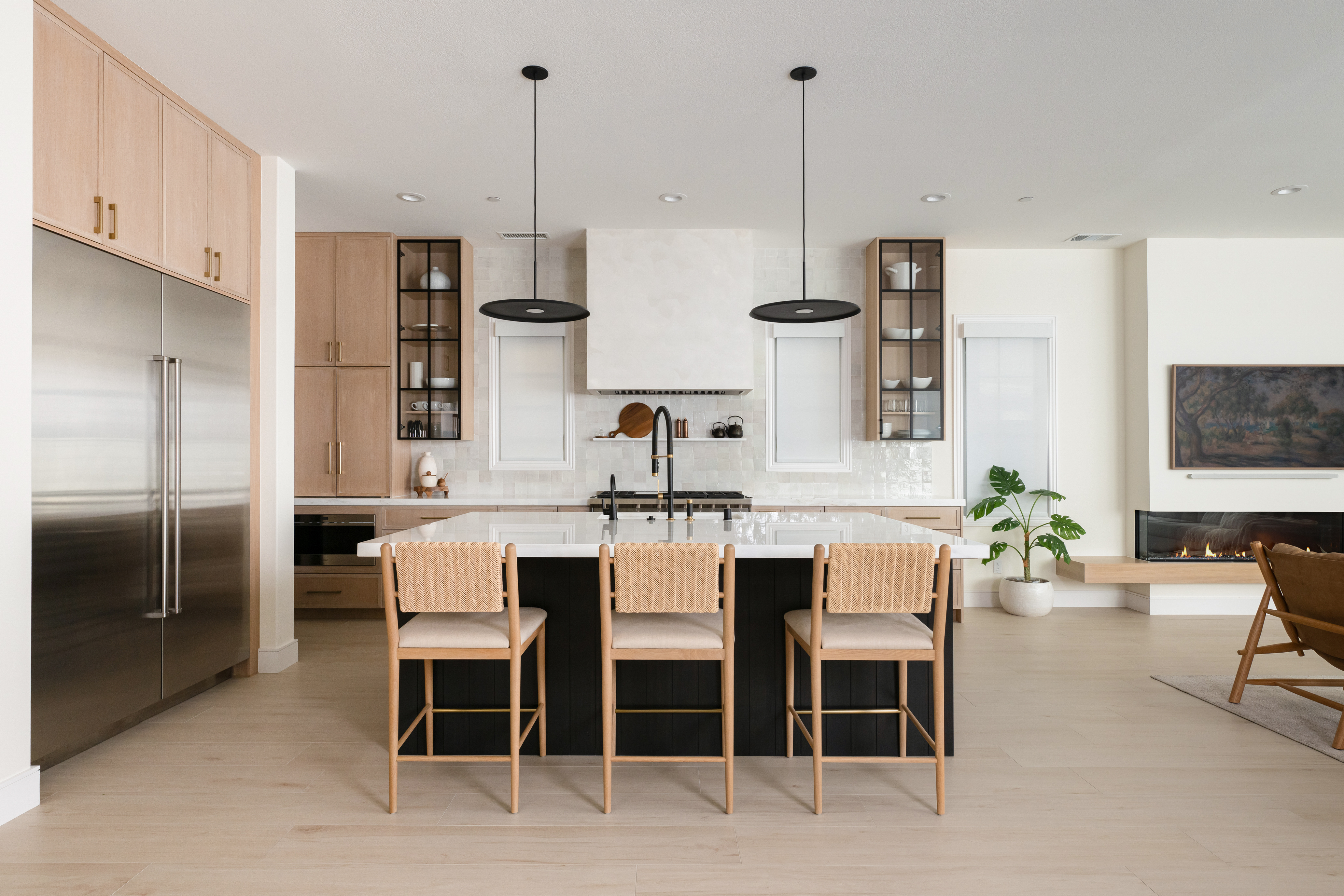 Modern kitchen, open concept, minimalist design